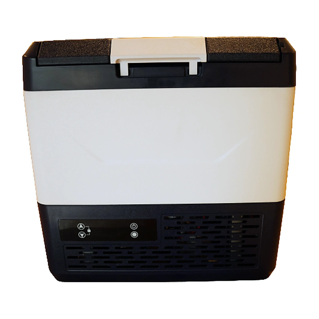 Portable fridge-freezer, front view